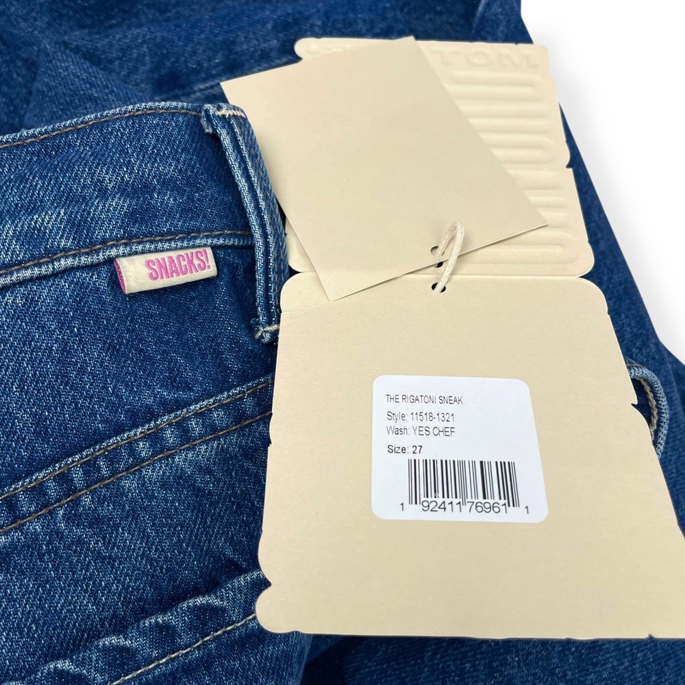 LMOTHER Wide Leg Jeans Baggy NWT Sz 27 Rigatoni Sneak $248 Free People SNACKS - Picture 7 of 12